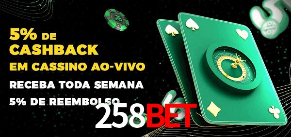 Promoções do cassino ao Vivo 258bet